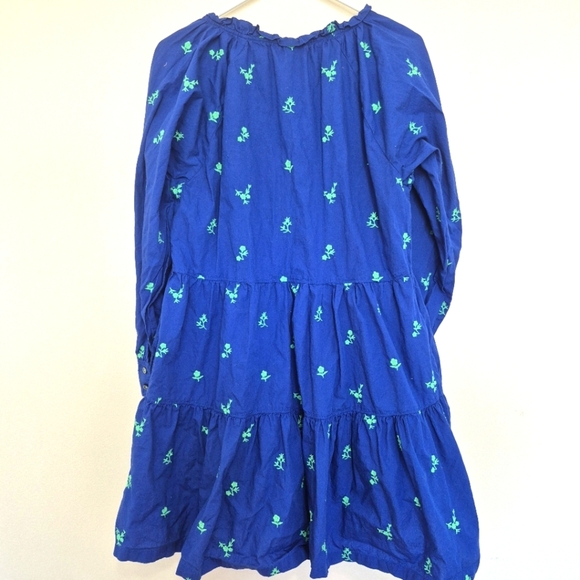 Hatley Women’s Blue Embroidered Tiered Mini Dress – Size Medium - Picture 7 of 7
